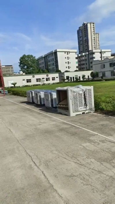 长安2000平方厂房降温,节能环保空调鲜风机安装